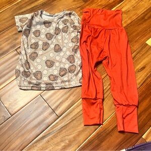 Baby boy boutique baseball pants set. Size 12 months